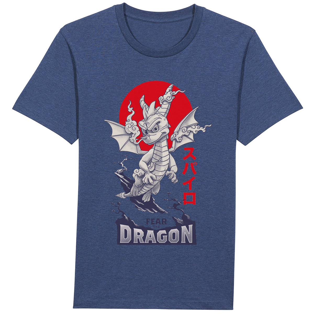 Spyro Fear the Dragon T-Shirt, Art Edition in Dark Indigo