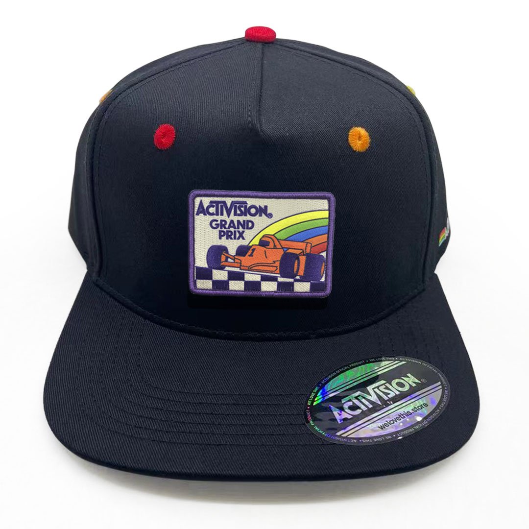 Activision Grand Prix Cap with Rainbow Lining and Detailing
